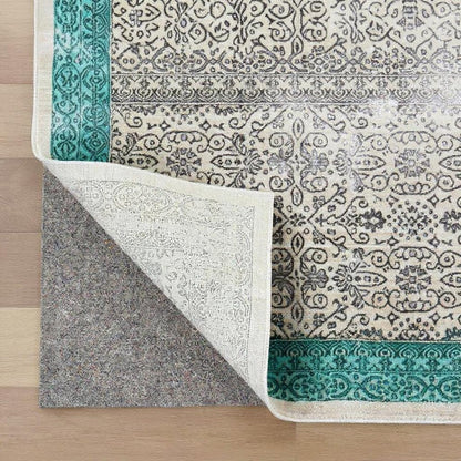 2' x 8' Gray Non Slip Rug Pad HomeRoots