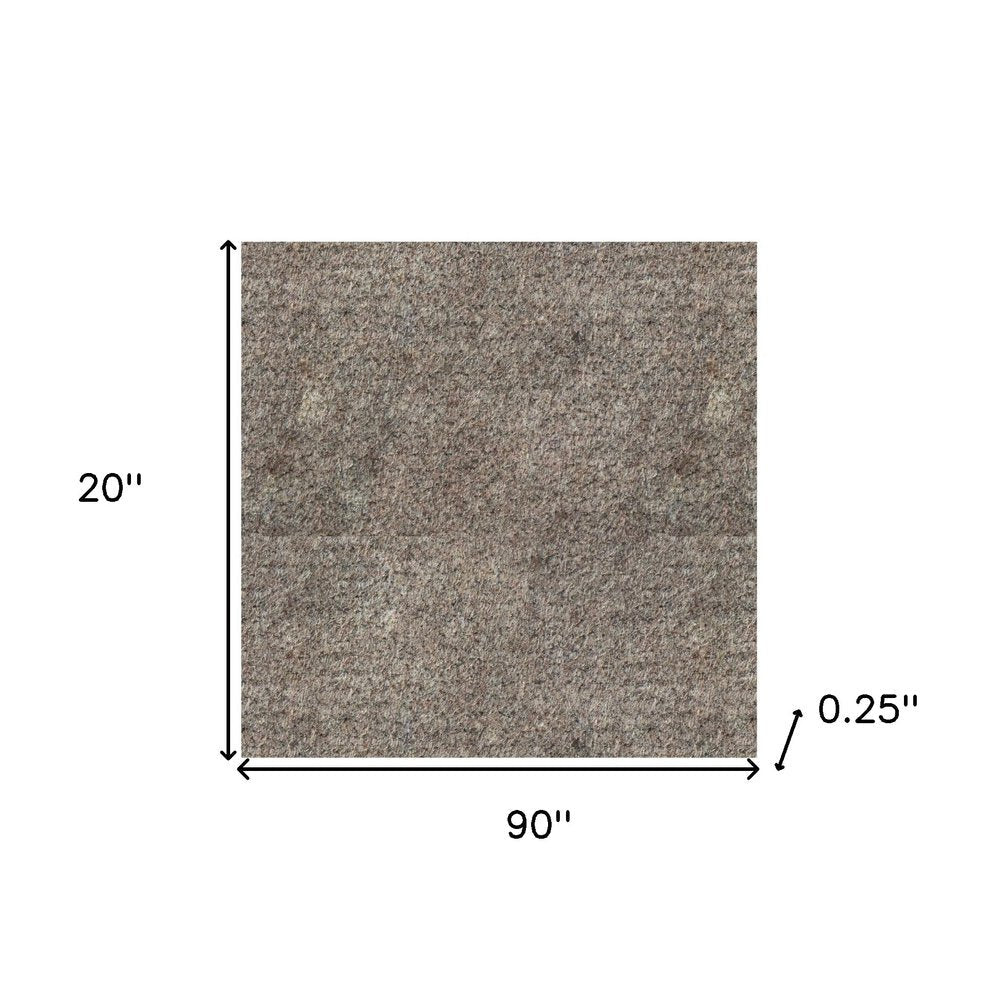2' x 8' Gray Non Slip Rug Pad HomeRoots
