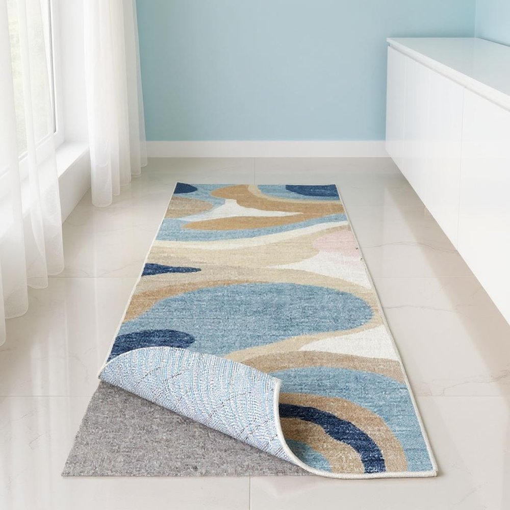 2' X 12' Gray Non Slip Rug Pad HomeRoots