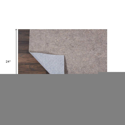 2' X 12' Gray Non Slip Rug Pad HomeRoots