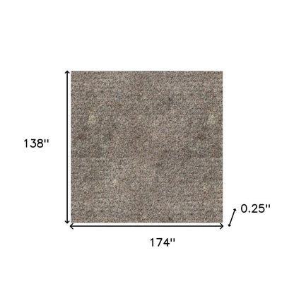 12' x 15' Gray Non Slip Rug Pad HomeRoots