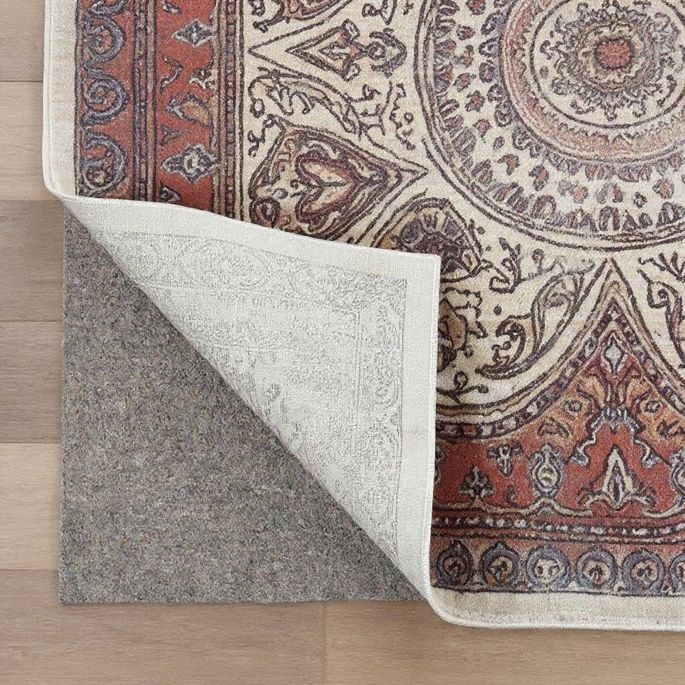 2' x 3' Gray Non Slip Rug Pad HomeRoots