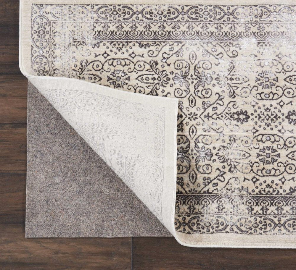 2' x 3' Gray Non Slip Rug Pad HomeRoots