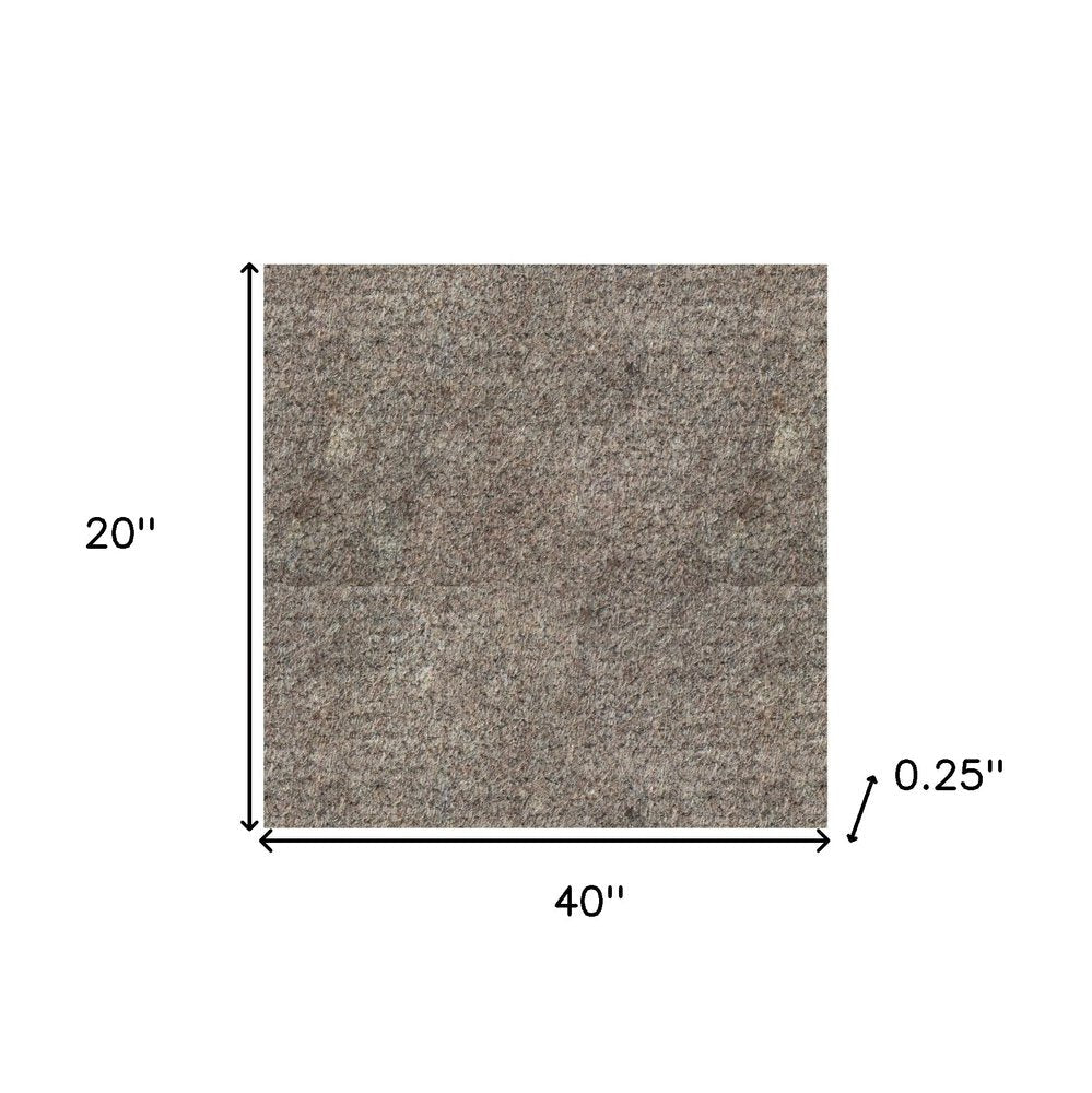2' x 3' Gray Non Slip Rug Pad HomeRoots