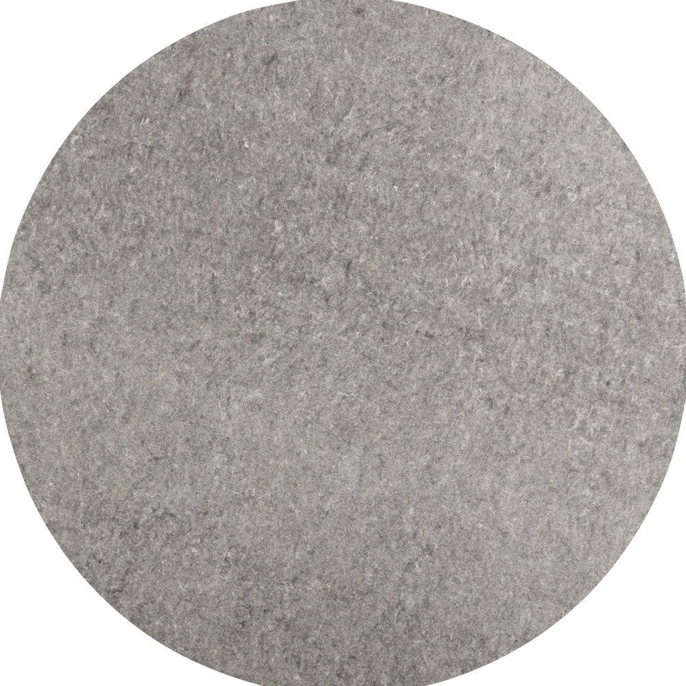 8' Round Gray Non Slip Rug Pad HomeRoots