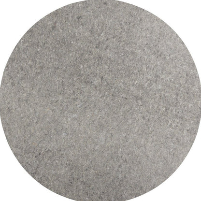 8' Round Gray Non Slip Rug Pad HomeRoots