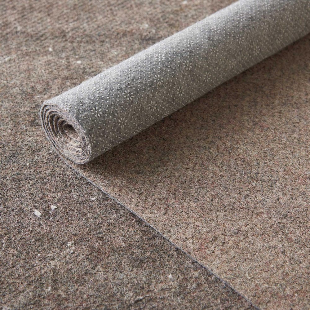 8' Round Gray Non Slip Rug Pad HomeRoots