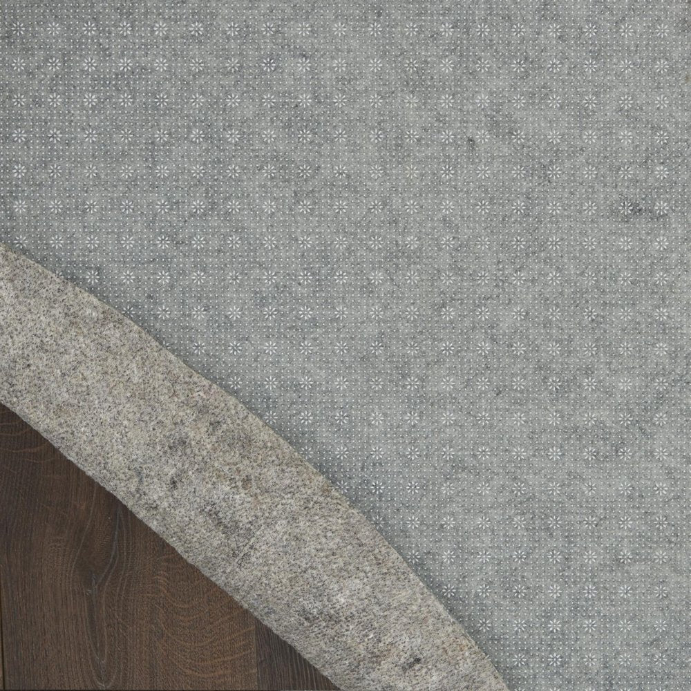 8' Round Gray Non Slip Rug Pad HomeRoots