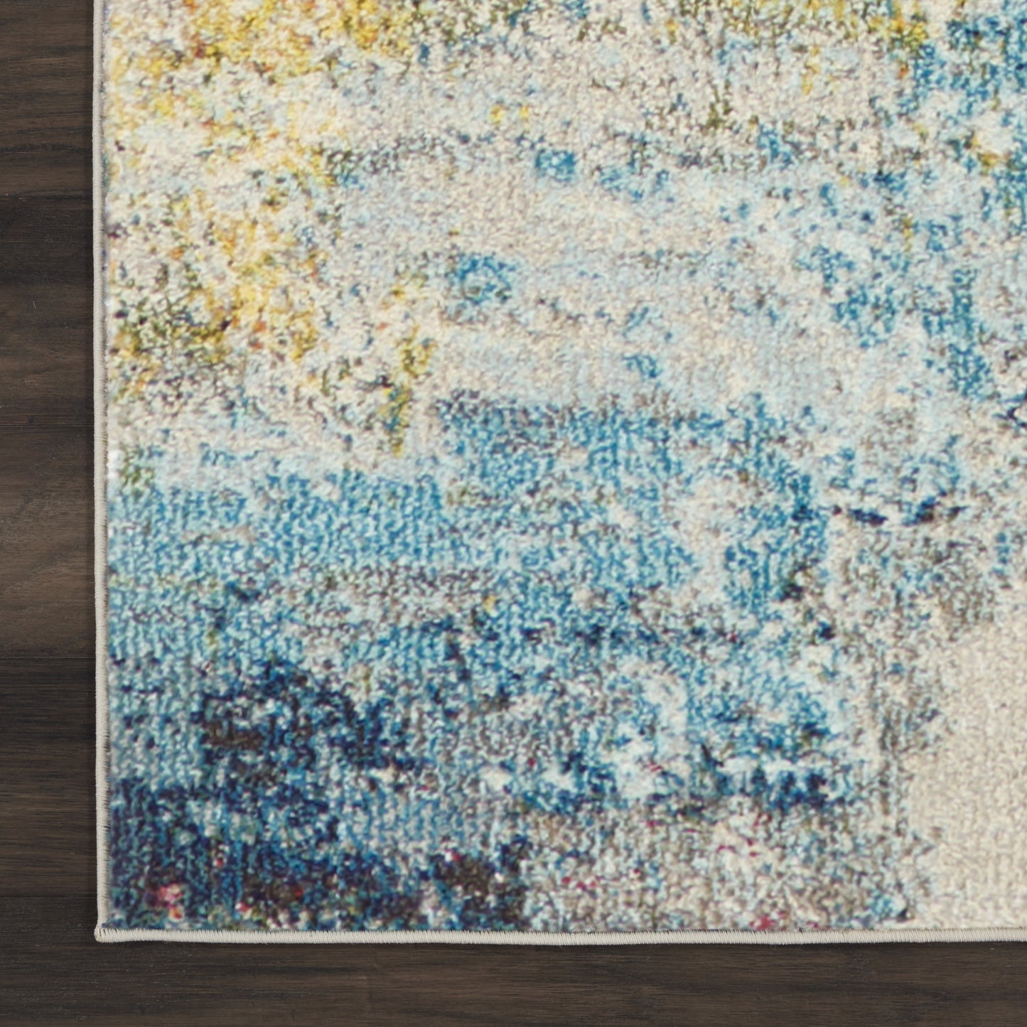 12' X 15' Blue And Gray Abstract Power Loom Area Rug - 26.77" (L) x 90.55" (W) x 0.39" (H)