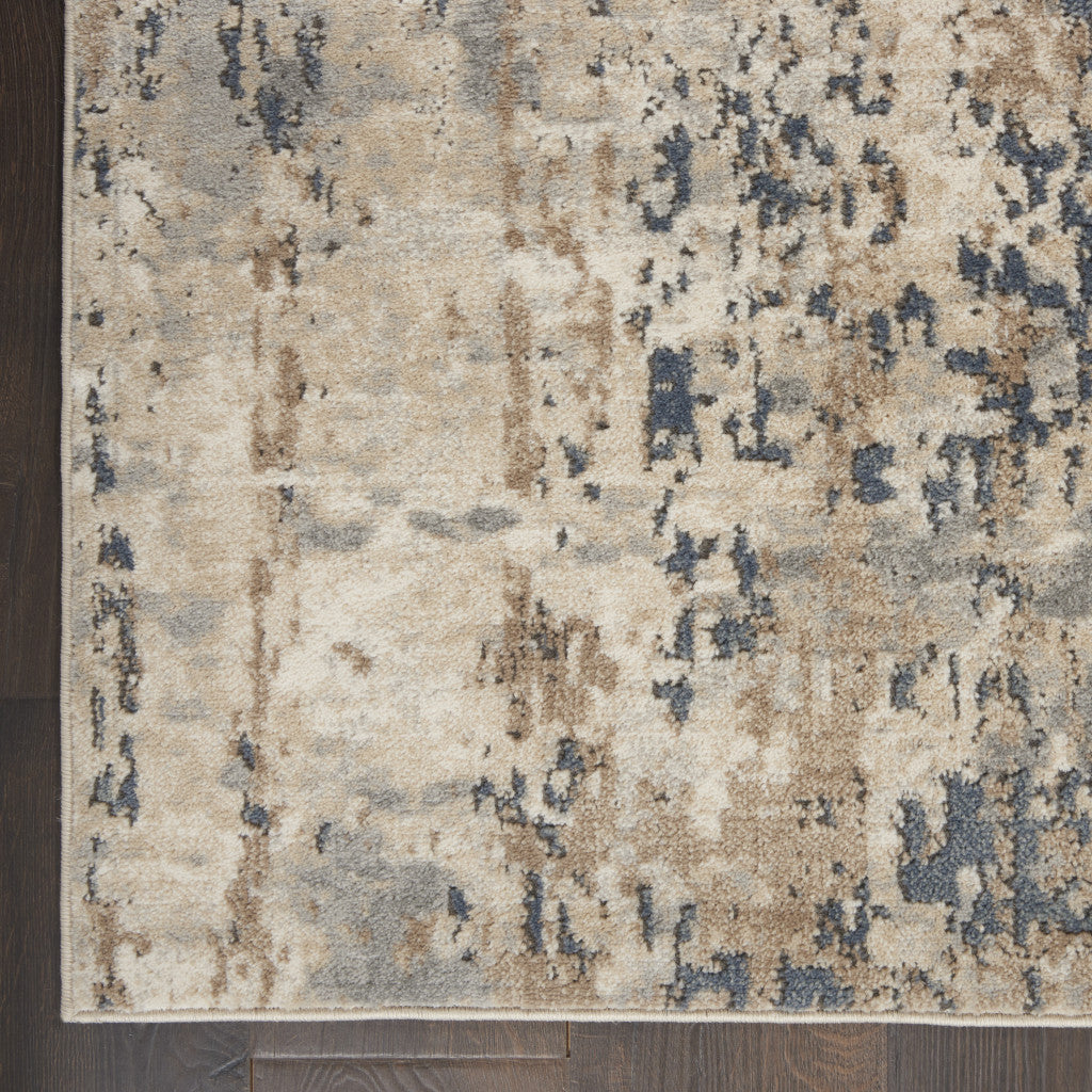 10' X 14' Beige Abstract Power Loom Area Rug - 20.0" (L) x 34.0" (W) x 0.39" (H)