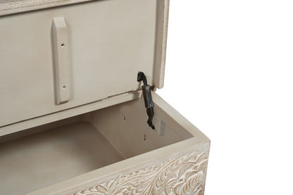 49" Natural Solid Wood Distressed Lift Top Coffee Table HomeRoots