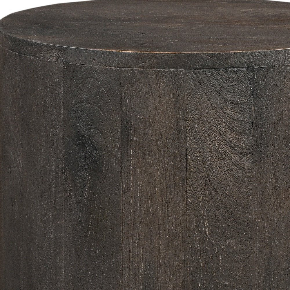 18" Wood Brown Solid Wood Round End Table HomeRoots