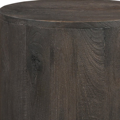 18" Wood Brown Solid Wood Round End Table HomeRoots