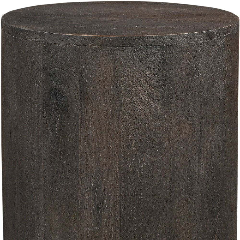 18" Wood Brown Solid Wood Round End Table HomeRoots
