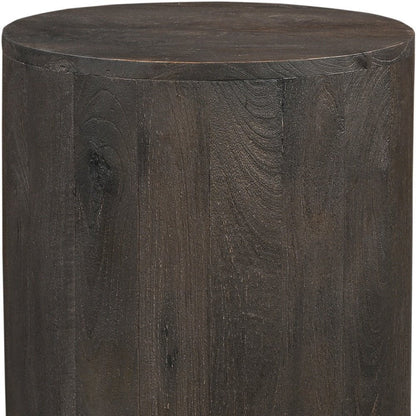 18" Wood Brown Solid Wood Round End Table HomeRoots