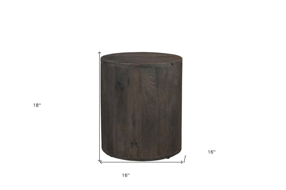 18" Wood Brown Solid Wood Round End Table HomeRoots