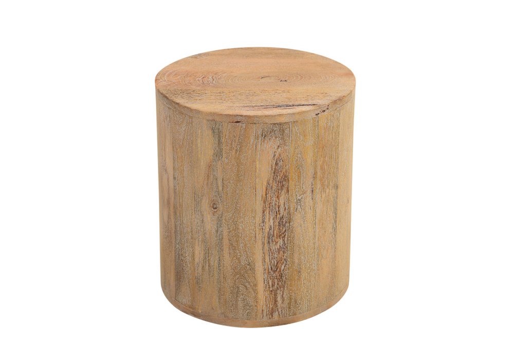 18" Natural Solid Wood Round End Table HomeRoots