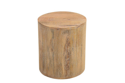 18" Natural Solid Wood Round End Table HomeRoots