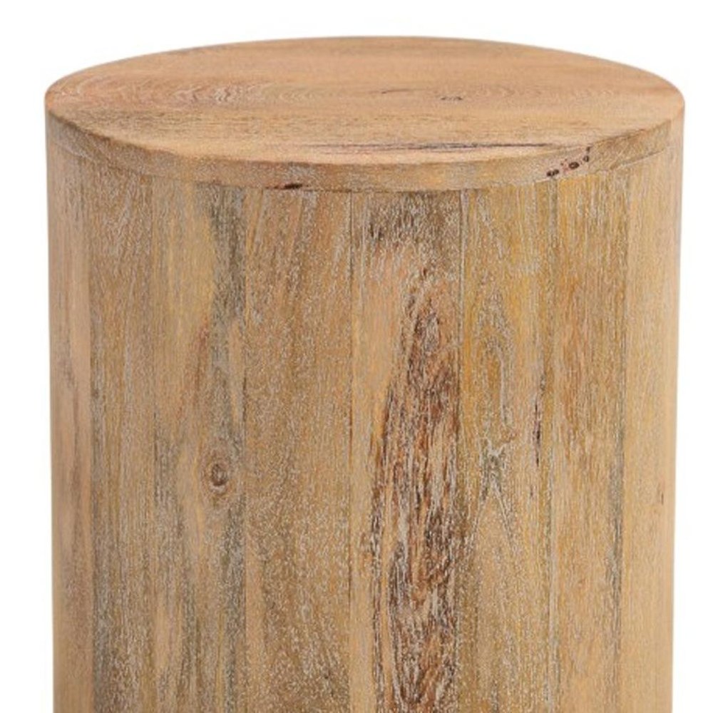 18" Natural Solid Wood Round End Table HomeRoots