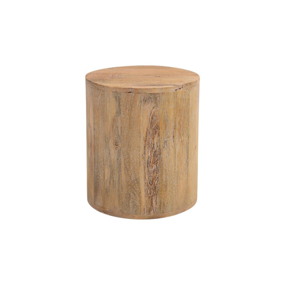 18" Natural Solid Wood Round End Table HomeRoots