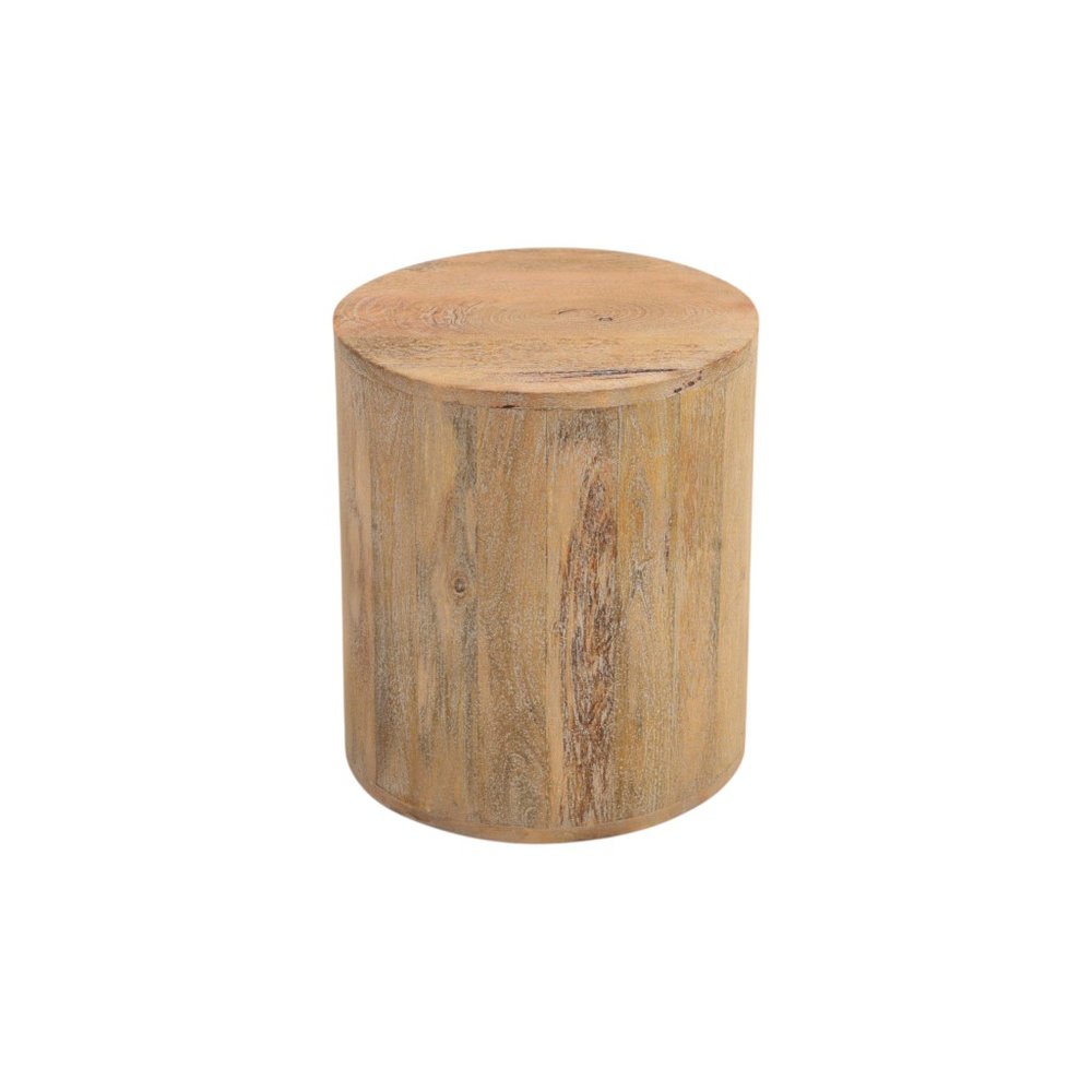 18" Natural Solid Wood Round End Table HomeRoots