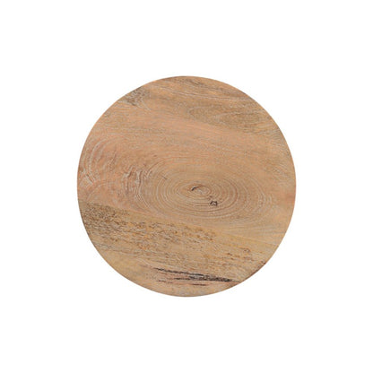 18" Natural Solid Wood Round End Table HomeRoots