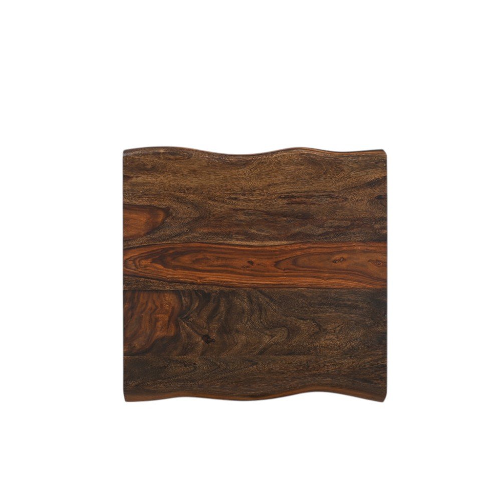 23" Dark Brown And Brown Wood Solid Wood Square End Table HomeRoots
