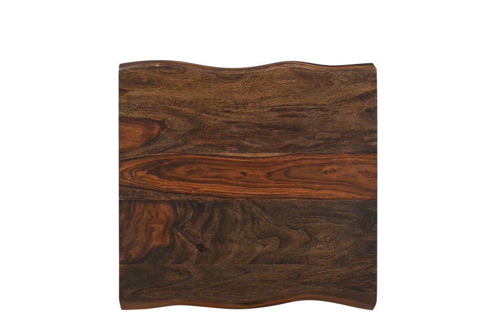 23" Dark Brown And Brown Wood Solid Wood Square End Table HomeRoots