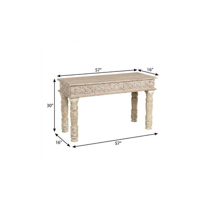 24" Natural Distressed Solid Wood Square End Table HomeRoots