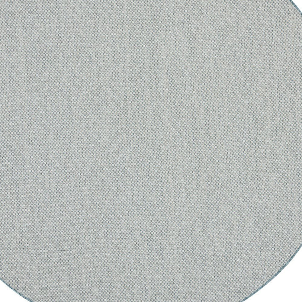 5' Blue Square Geometric Power Loom Area Rug — view 70