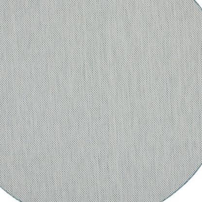 5' Blue Square Geometric Power Loom Area Rug HomeRoots