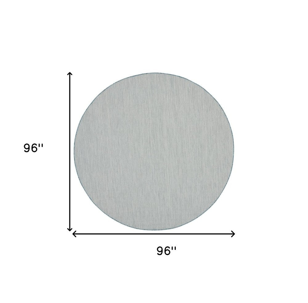 5' Blue Square Geometric Power Loom Area Rug HomeRoots