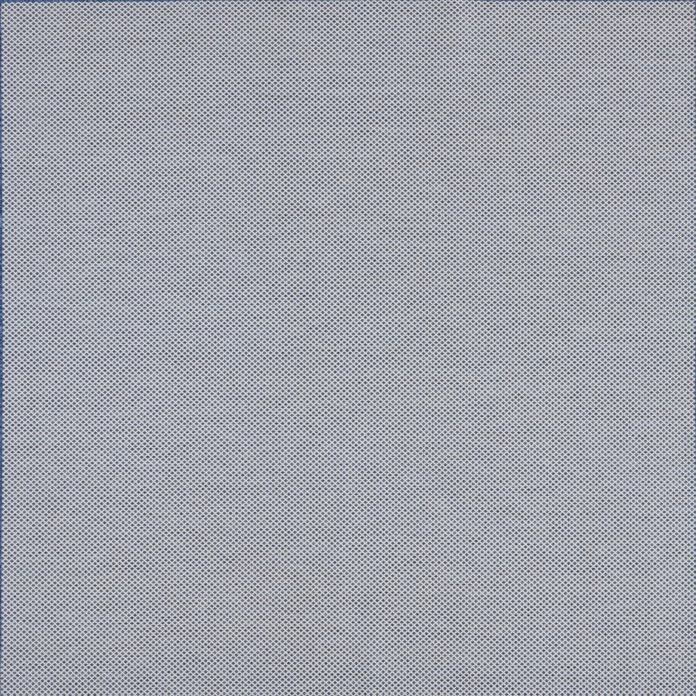8' Blue and Ivory Indoor Outdoor Area Rug HomeRoots