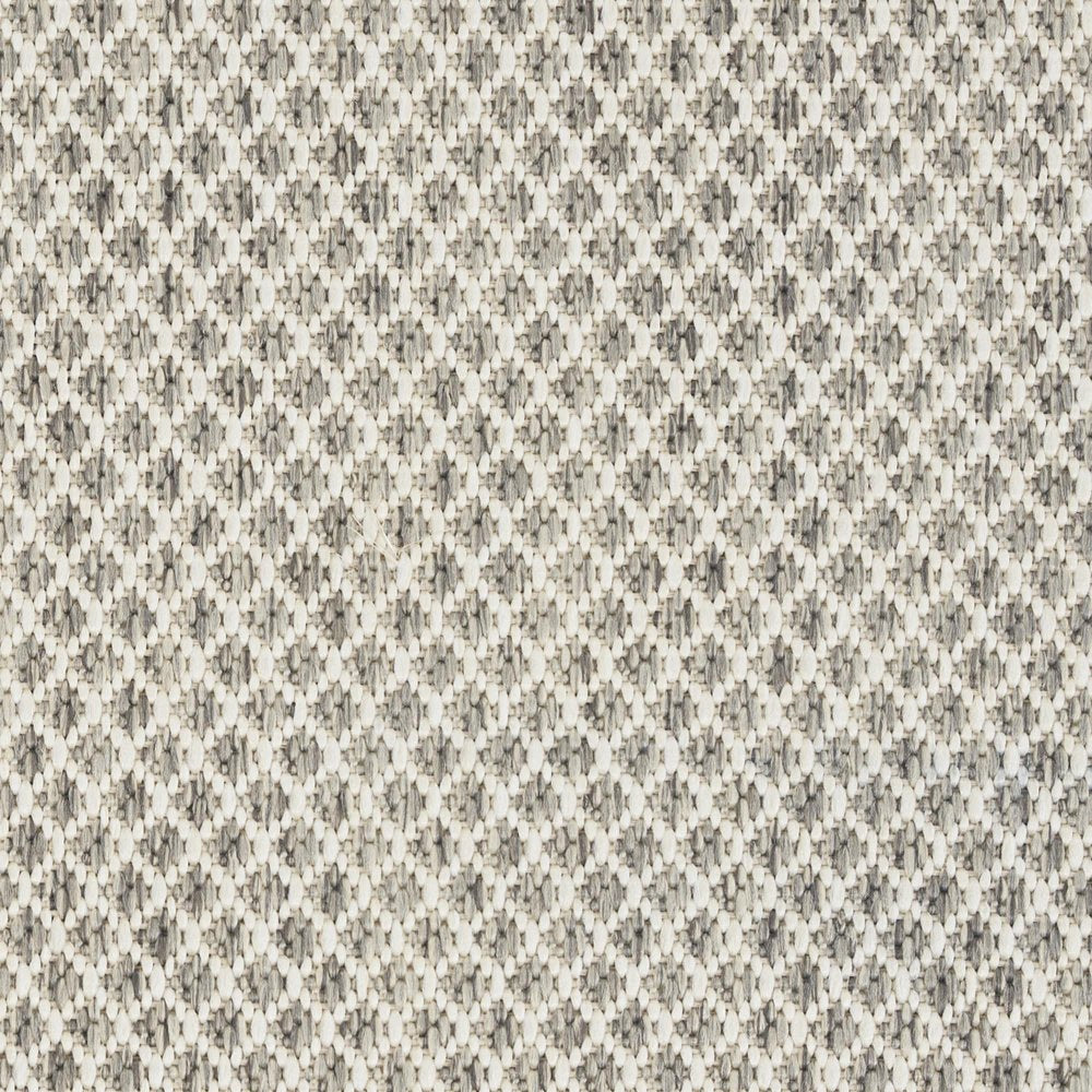8' Silver Square Geometric Power Loom Area Rug — view 9