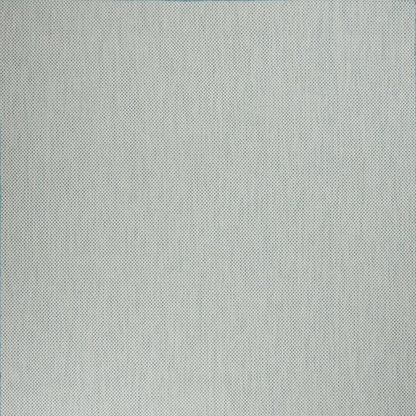 7' X 10' Aqua And Ivory Indoor Outdoor Area Rug
