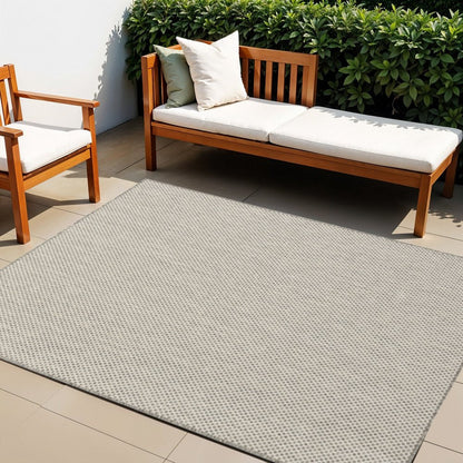 4' X 6' Ivory Geometric Power Loom Area Rug HomeRoots