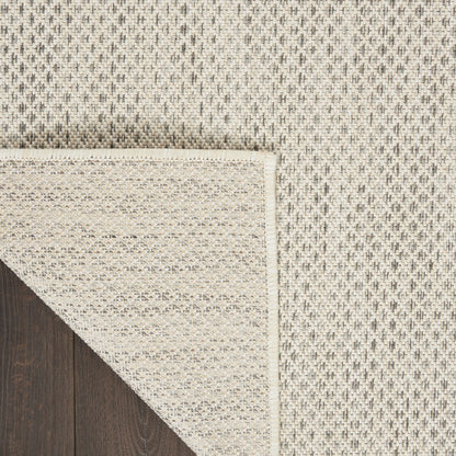 8' X 10' Ivory Geometric Power Loom Area Rug