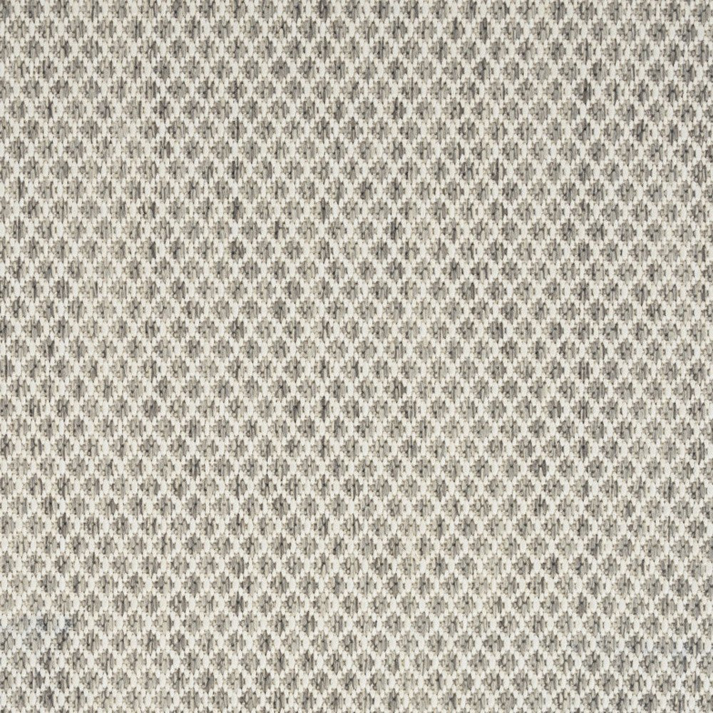 7' X 10' Ivory And Silver Indoor Outdoor Area Rug — view 2