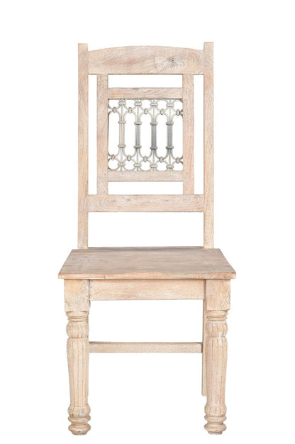 Set of Two White Wood Slat Back Dining Side Chairs HomeRoots