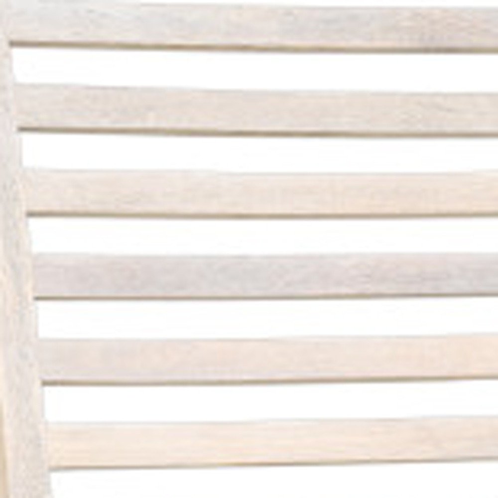 Set of Two White Wood Ladder Back Dining Side Chairs HomeRoots
