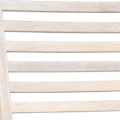 Set of Two White Wood Ladder Back Dining Side Chairs HomeRoots