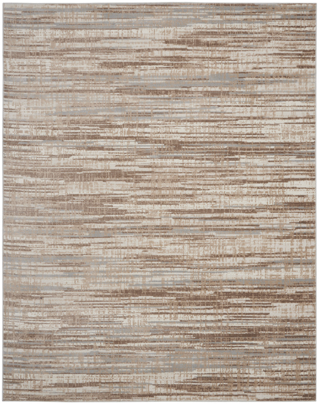 10' X 14' Brown Abstract Power Loom Area Rug - 22.0" (L) x 34.0" (W) x 1.0" (H)