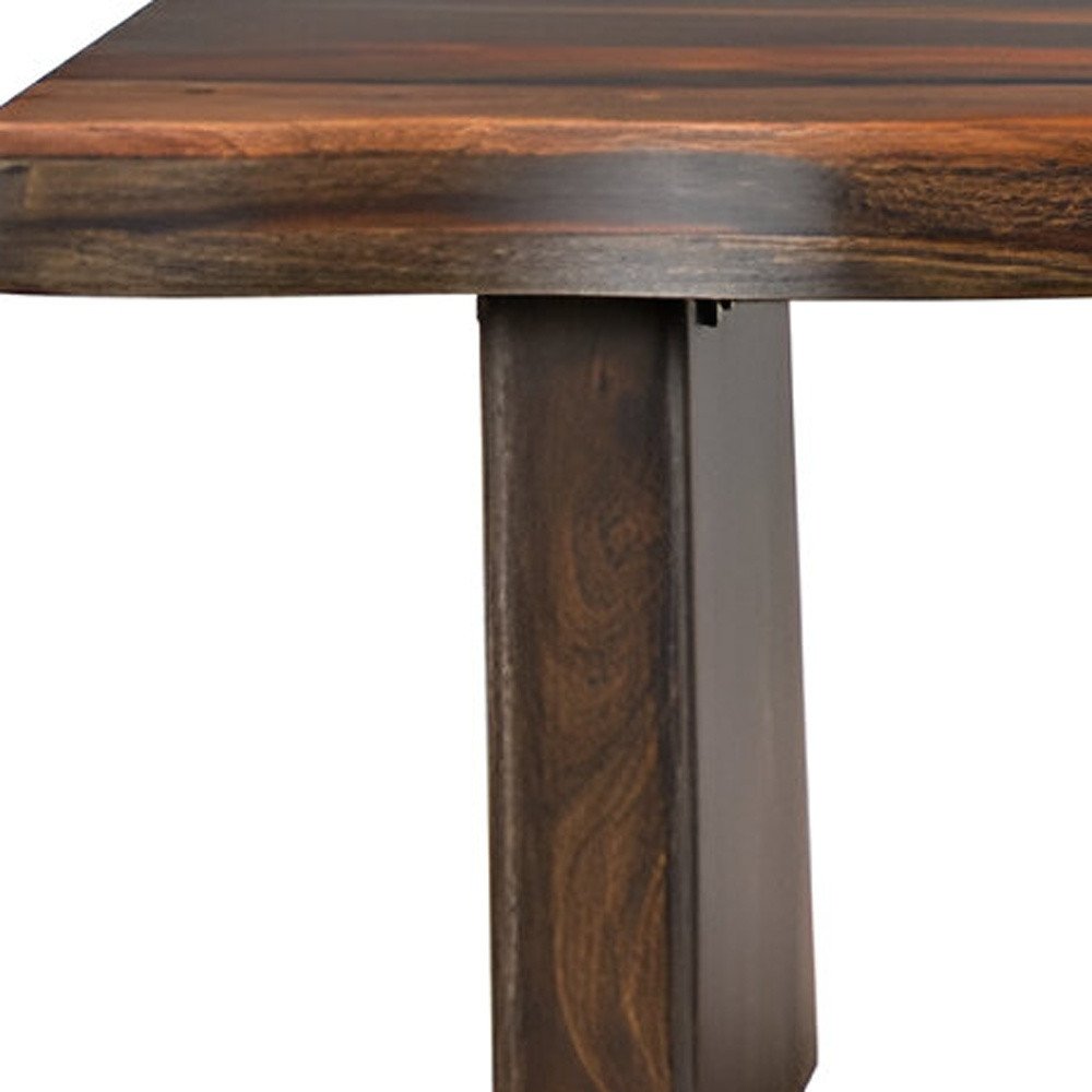 68" Dark Brown Solid Wood Dining Bench HomeRoots