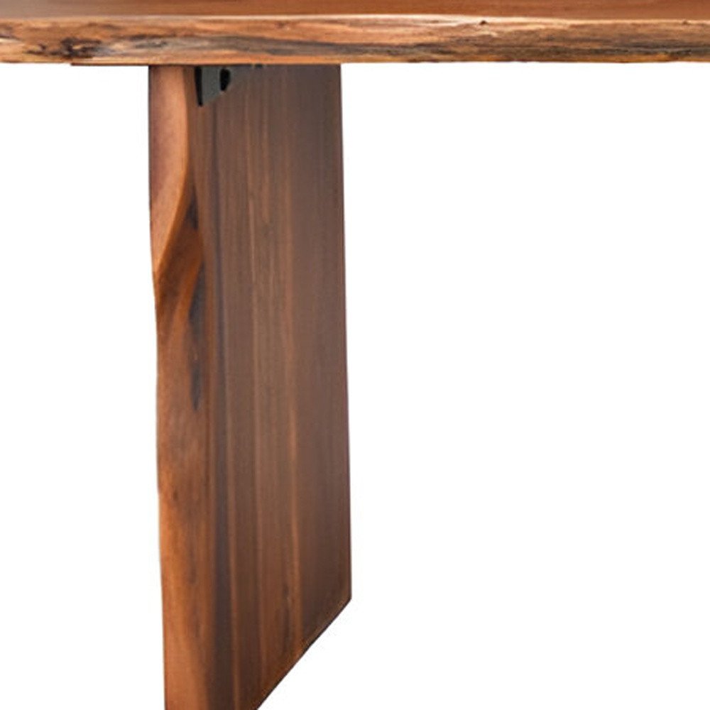 73" Brown Solid Wood Dining Bench HomeRoots