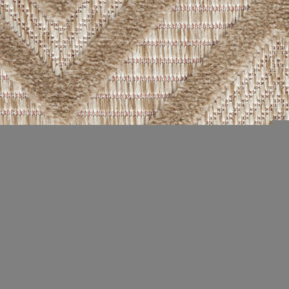 8' X 10' Beige Indoor Outdoor Area Rug HomeRoots