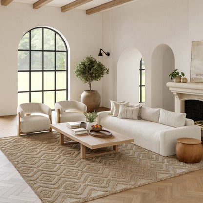 8' X 10' Beige Indoor Outdoor Area Rug HomeRoots
