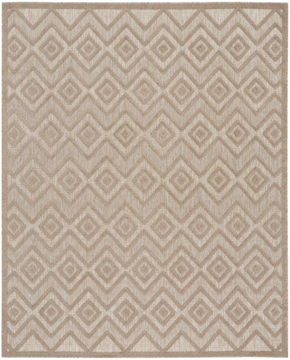 9' X 12' Beige Geometric Flatweave Area Rug - 0" (L) x 144" (W) x 108" (H)