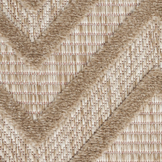 9' X 12' Beige Indoor Outdoor Area Rug
