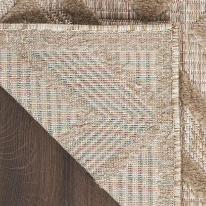 7' X 10' Beige Indoor Outdoor Area Rug HomeRoots
