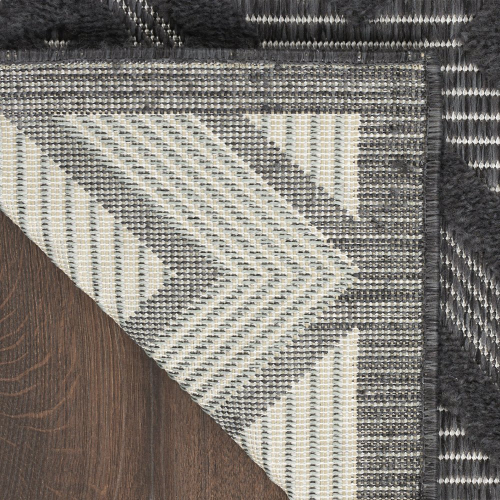 9' X 12' Charcoal And Gray Indoor Outdoor Area Rug — view 10